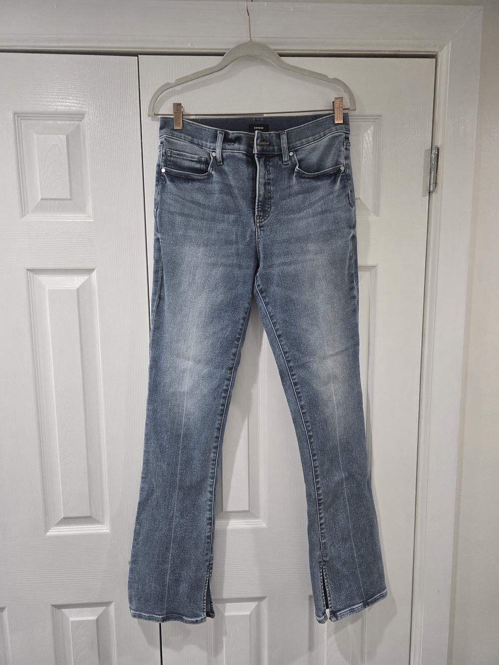 Express Light Blue Flare Jeans